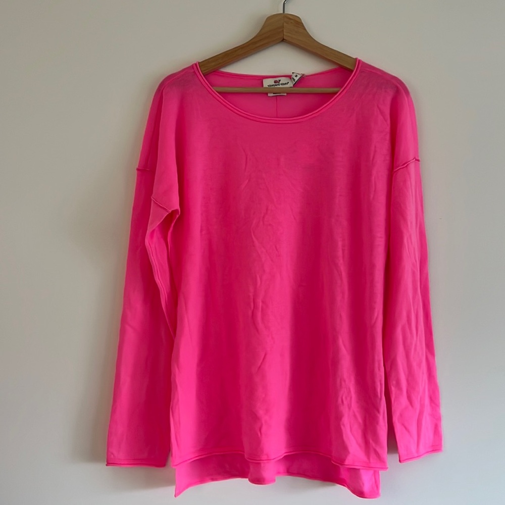 Pink Light weight Vineyard Vines Merino Sweater
